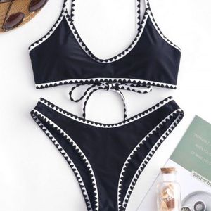 Black and White Contrast Bikini
